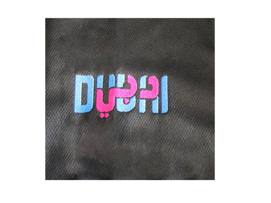 100% Polyester Men Long Sleeves Shirt With Embroidery Lapel Collar